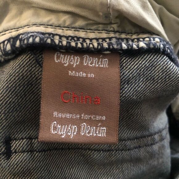 Crysp Denim distressed Blue Jeans size 30 - Picture 8 of 10